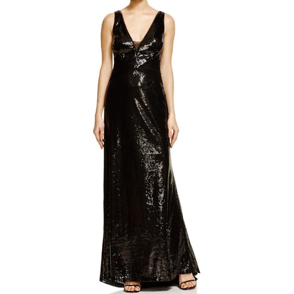 Sequin Mesh Gown - Picture 1 of 7